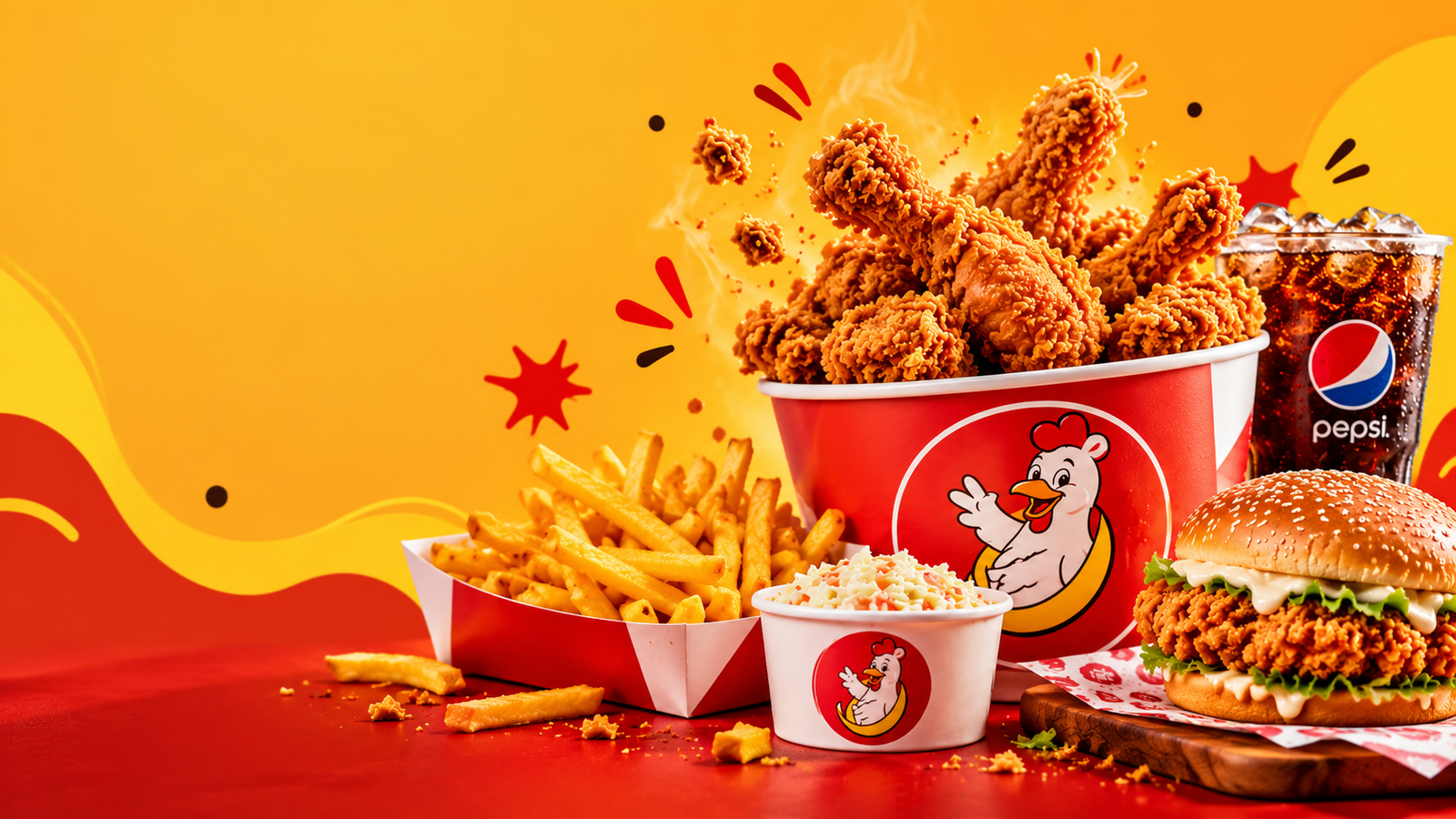 Red Roaster crispy chicken meal